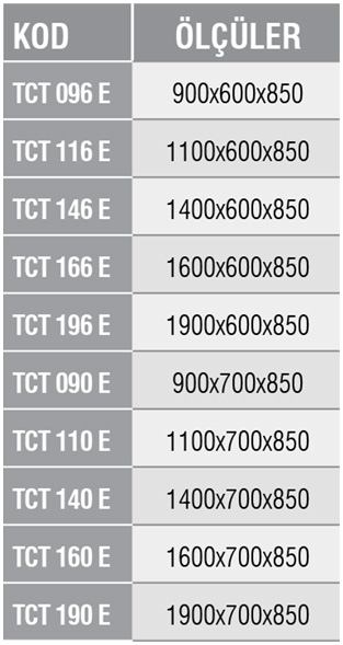 TCT S - Çalışma Tezgahı