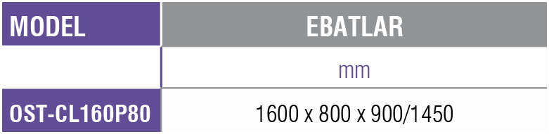 OST-CL160P80  -Soğuk Servis Ünitesi